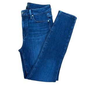 Paige Hoxton Ankle Denim Jeans Dark Wash Mid Rise Women’s 28